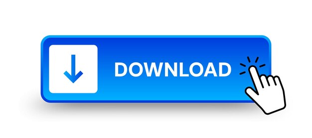 Blue 3d download button