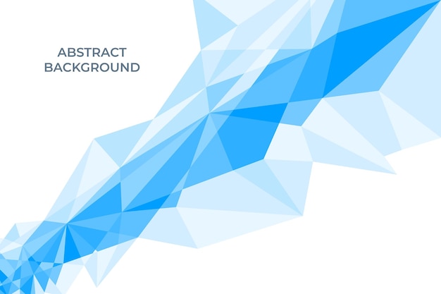 Blue abstract background with cristals