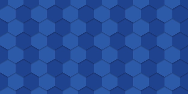 Blue Abstract Hexagon Background