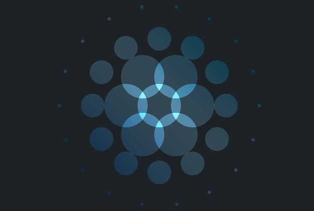 Blue Abstract Modern Background Design Template