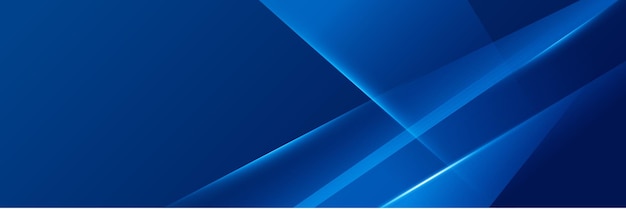 Blue abstract vector long banner Minimal background with arrows and copy space for text Social media cover and web banner template