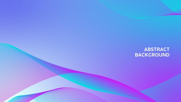 Blue and Purple Abstract background with waves element