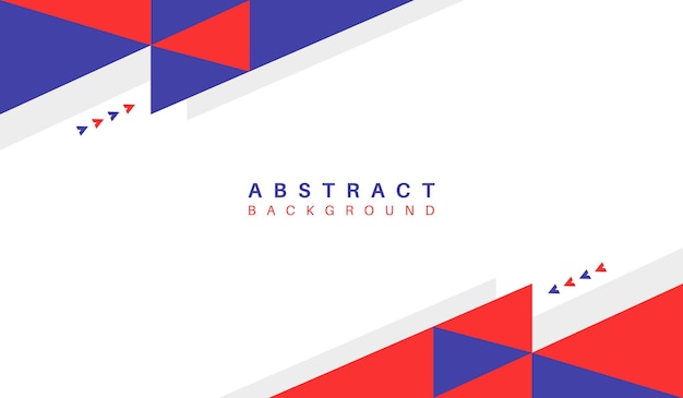 Blue and red abstract geometric background vector illustration