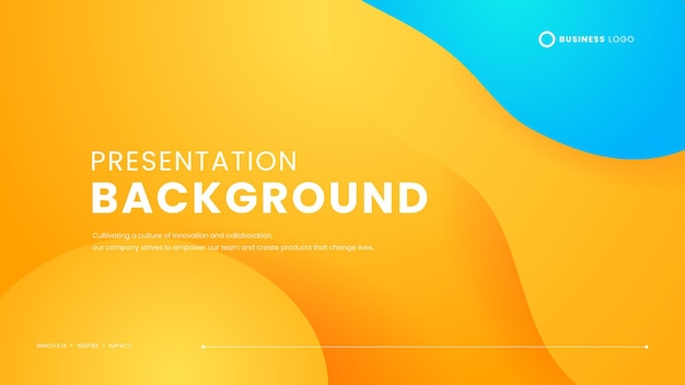 Blue and yellow minimalist simple background with shapes