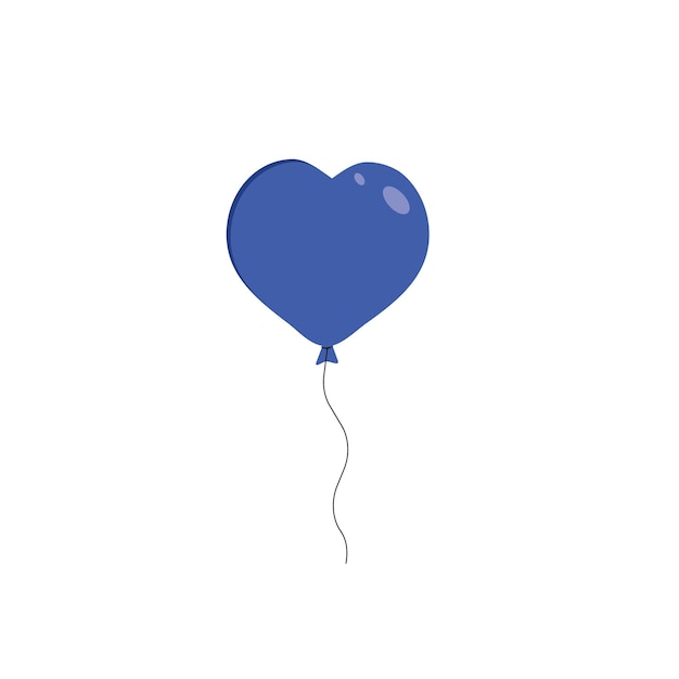 Blue balloons vector birthday balloon