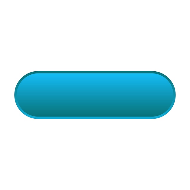 Blue blank web button vector
