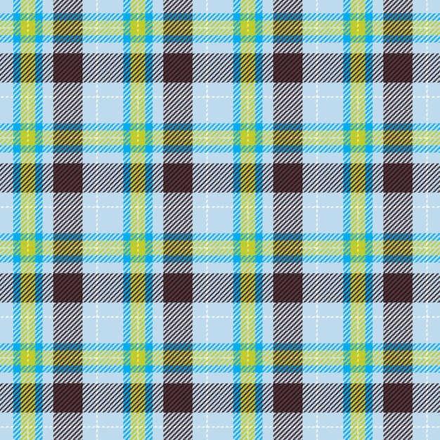 blue check fabric texture vector textile print design with a seamless plaid pattern
