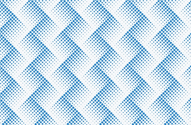 Blue color seamless halftone pattern
