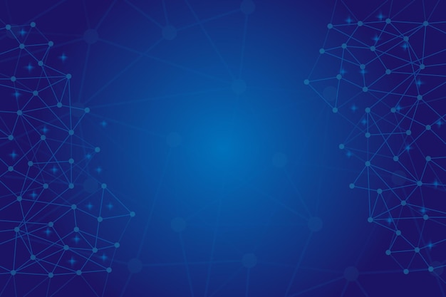 Blue color technology background design template