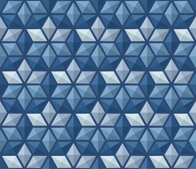 Blue Diamond Seamless Decoration Pattern
