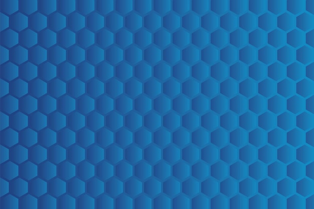 Blue Geometric Hexagon Pattern Background
