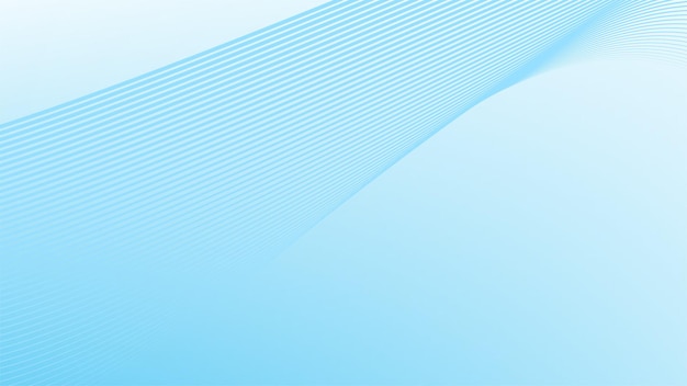 Blue gradient abstract background with curve line