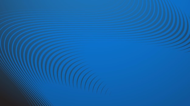 Blue gradient background with stripes curve line for backdrop or presentation