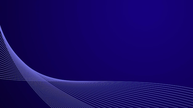 blue gradient with curve line background wallpaper vector image for backdrop or presentation