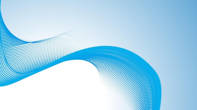 Blue halftone gradient abstract background for backdrop or presentation