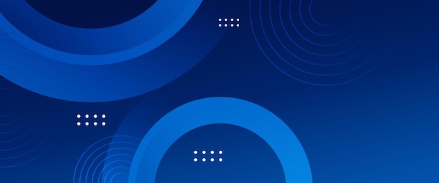 Blue minimal geometric shape abstract background