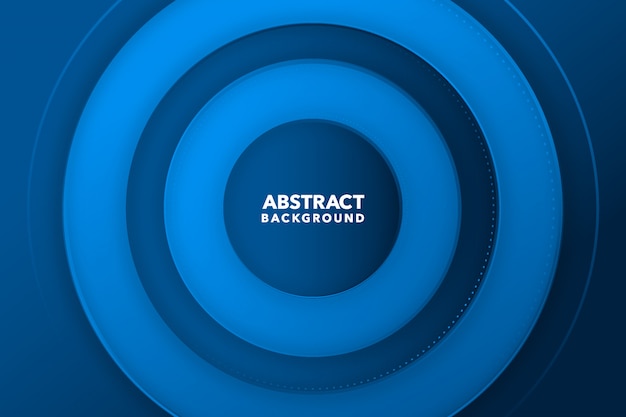 Blue modern abstract round background
