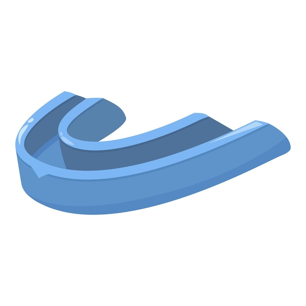 blue mouth guard protecting teeth during sports activities