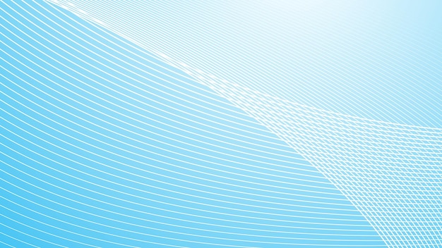 blue oblique curved lines background vector image for backdrop or presentation