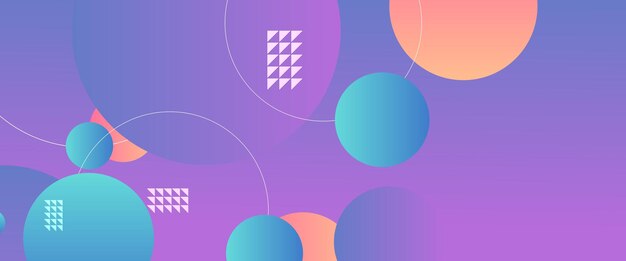 Blue orange and purple violet vector simple abstract gradient geometrical shape modern banner For website banners brochure posters flyer card and cover