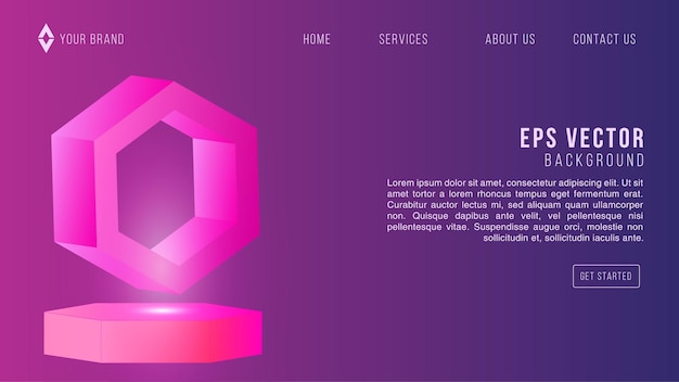 Blue Purple Web Design Gradient Abstract Background EPS 10 Vector For Website