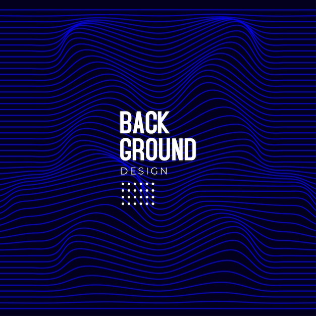 Blue Retro Style Futuristic Background Abstract