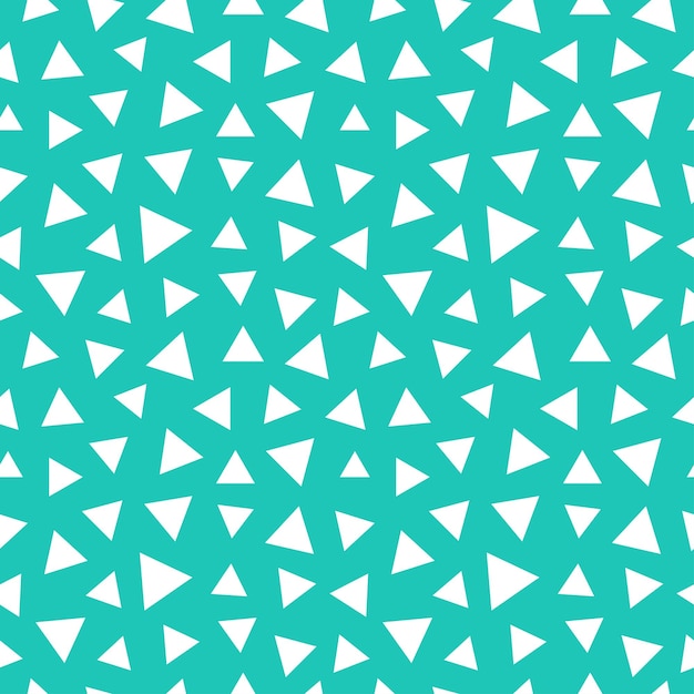 blue seamless pattern with white triangles