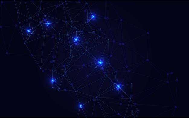 Blue Technology background Creative lighting template background Vector illustration