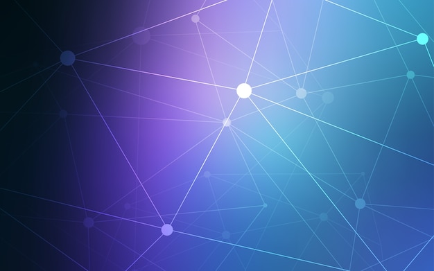 blue vector layout with circles