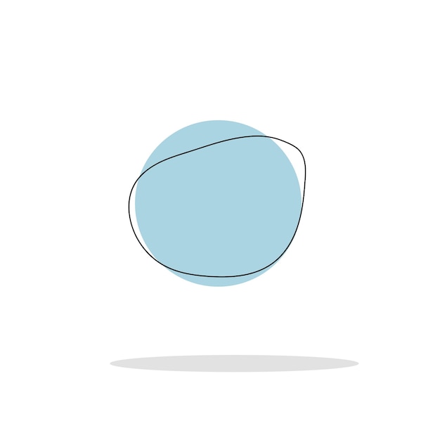 blue vector shape