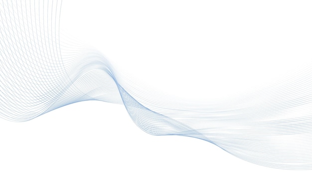 blue wavy lines abstract background design