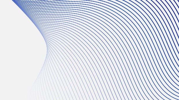 Blue wavy stripes line abstract background