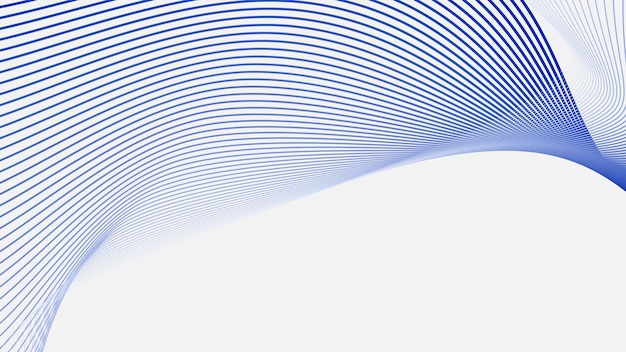 Blue wavy stripes line abstract background