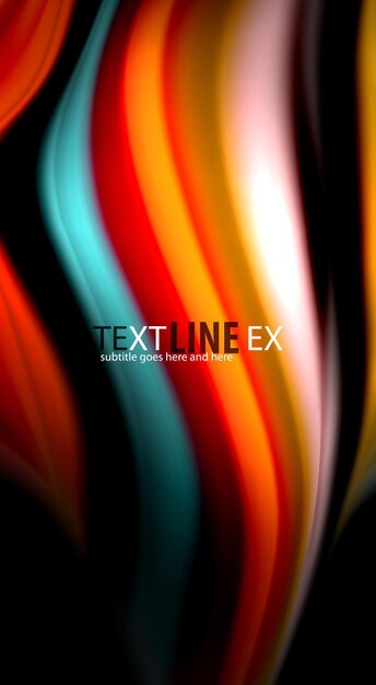 Blur color wave lines abstract background