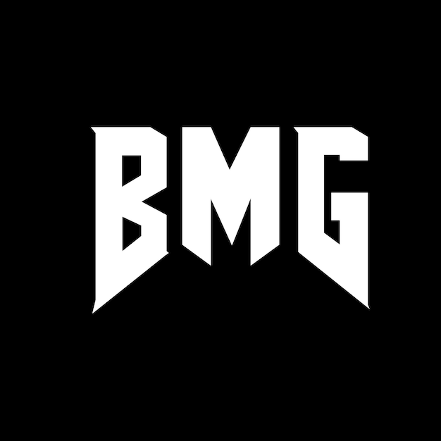 BMG-kirjainlogon suunnittelu teknologiayritykselle. BMG-logon suunnittelu mustavalkoisella väriyhdistelmällä. BMG-logo. BMG-vektori. BMG-design. BMG-ikoni. BMG-aakkoset. BMG-typografialogon suunnittelu.