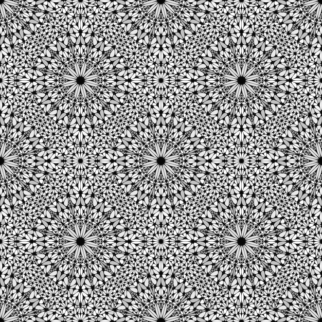 Bohemian oriental seamless pattern kaleidoscope art