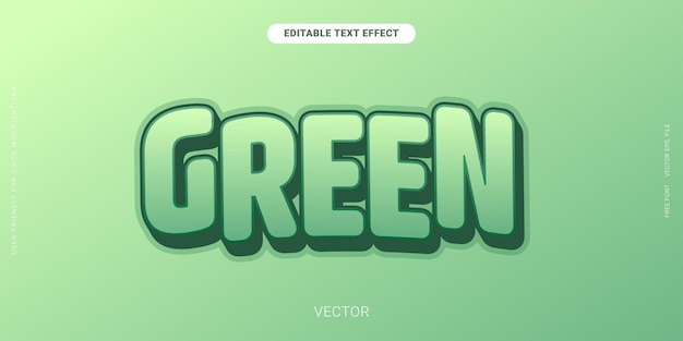 Bold Green pastel editable Text Effect