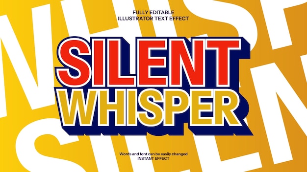 Bold typography text effect with high contrast layered outline amp dynamic style for striking design
