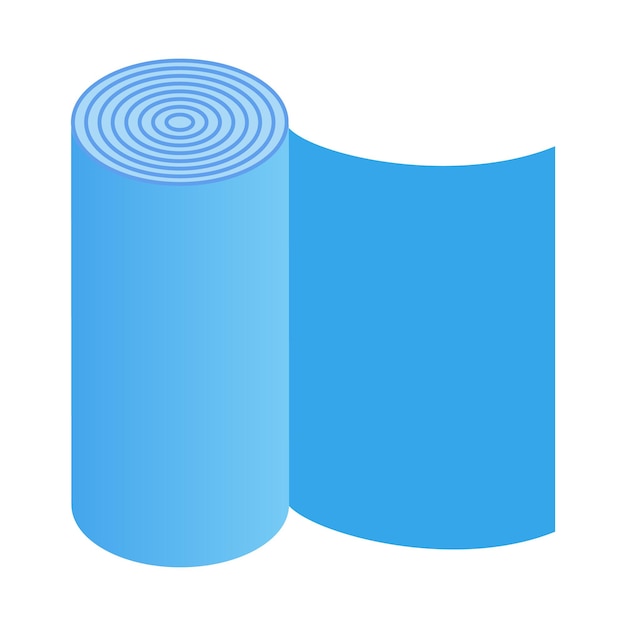 Bolt 3d isometric icon isolated on a white background