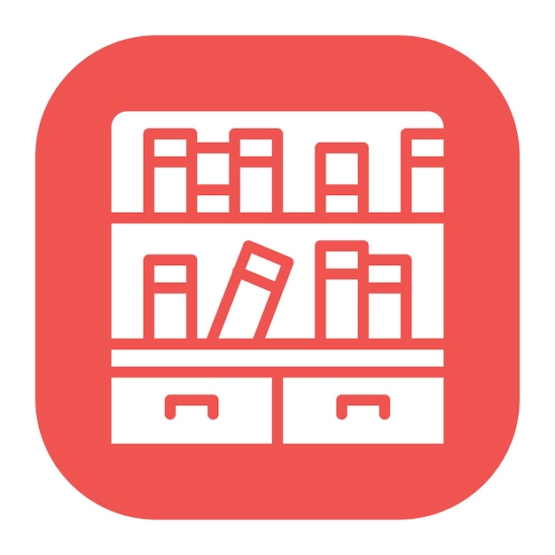 Book Case Vector Illustration