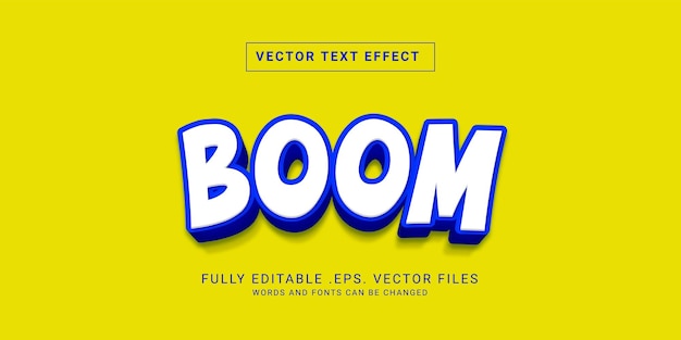 Boom text style effect