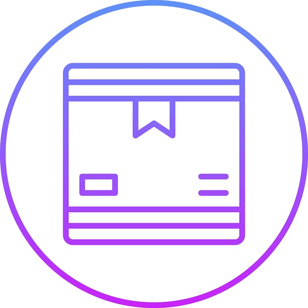 Box vector icon illustration of Office Stationery iconset