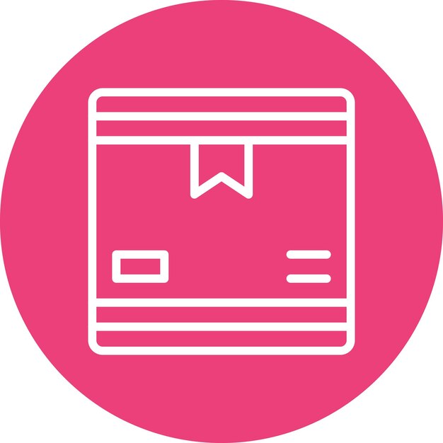 Box vector icon illustration of Office Stationery iconset