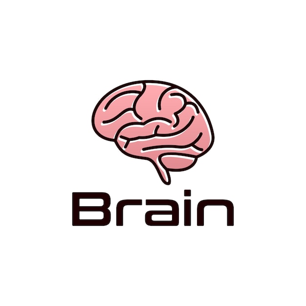 Brain Logo design vector template Generate idea