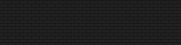 Brick wall Texture of black bricks Seamless background Vector illustration