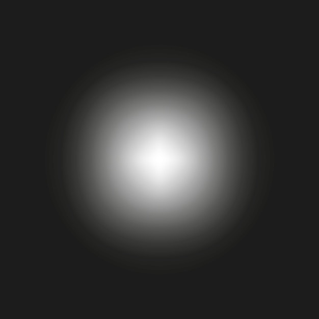 Bright circular flare White glow spot Vector light element Dark contrast background