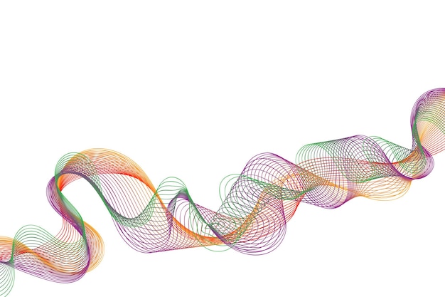 Bright Colorful Wave Lines Pattern Abstract Background Modern Banner Valentines Day Wallpaper