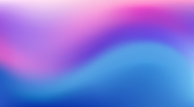 Bright curved winter gradient mesh in pastel blue lavender and violet tones Vector