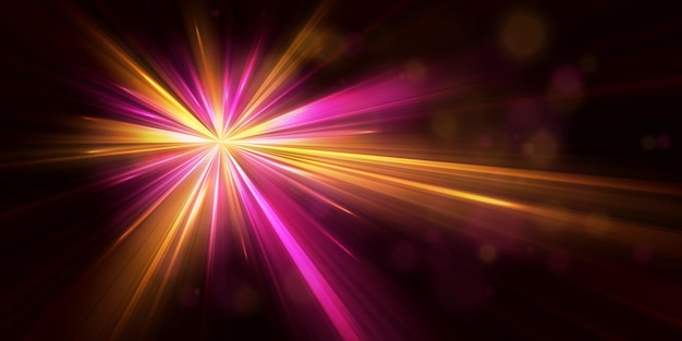 bright flash effect with rays and glare light light blur effect vector illustration