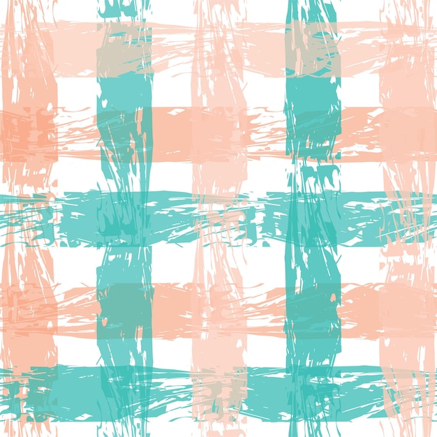 Bright Fun Multi Color Check Pattern Seamless Repeat Bright Fun Small